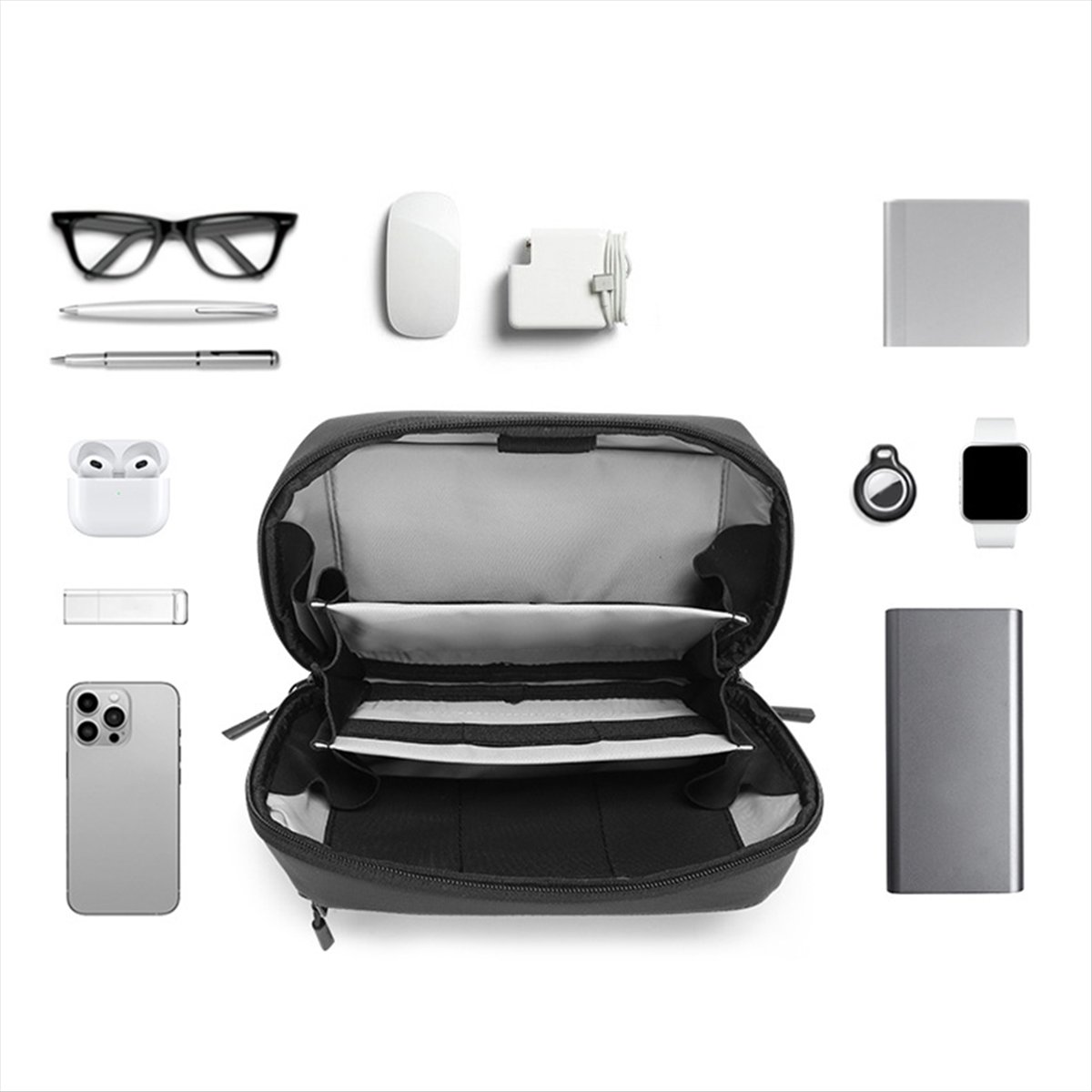 ☶❈＊♥AC1579-Waterproof Tech Pou - Tech Accessories Storage recension och pris