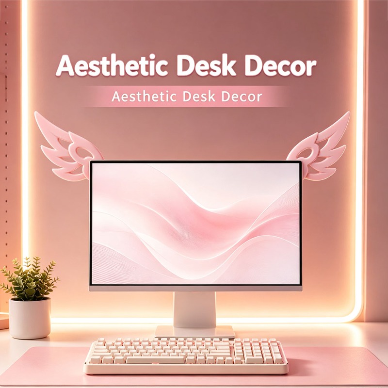 Kawaii 3D Wing Decor for Compu - Kawaii Tech Accessories recension och pris