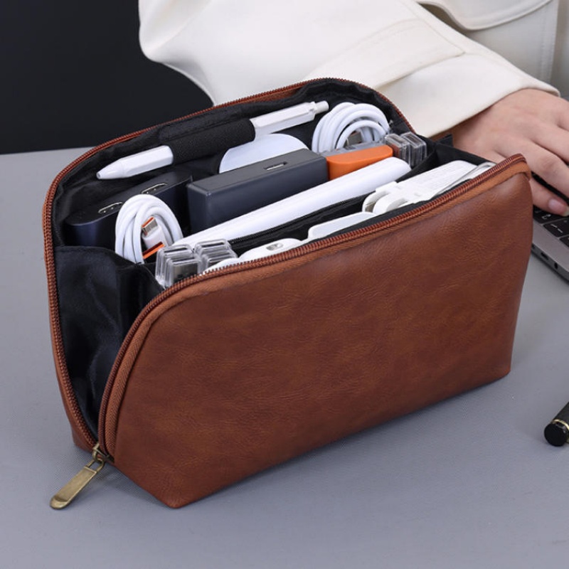 PU Tech Organizer Pouch Travel - Tech Accessories Storage recension och pris