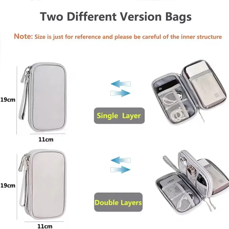 Travel Cable Bag Portable Digi - Tech Accessories Case recension och pris