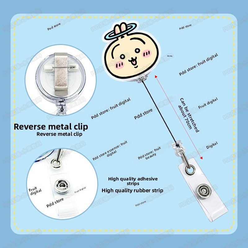jiyi Retractable Badge Reel Ka - Kawaii Tech Accessories recension och pris