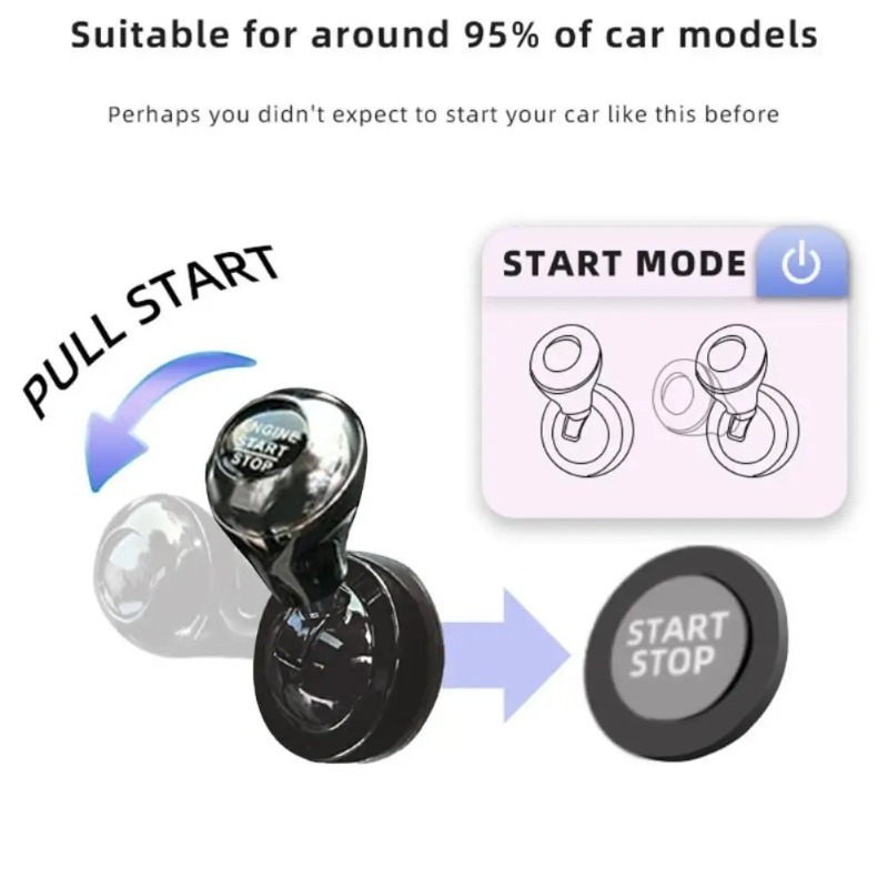 Car One-Touch Start Button wit - Tech Car Accessories recension och pris